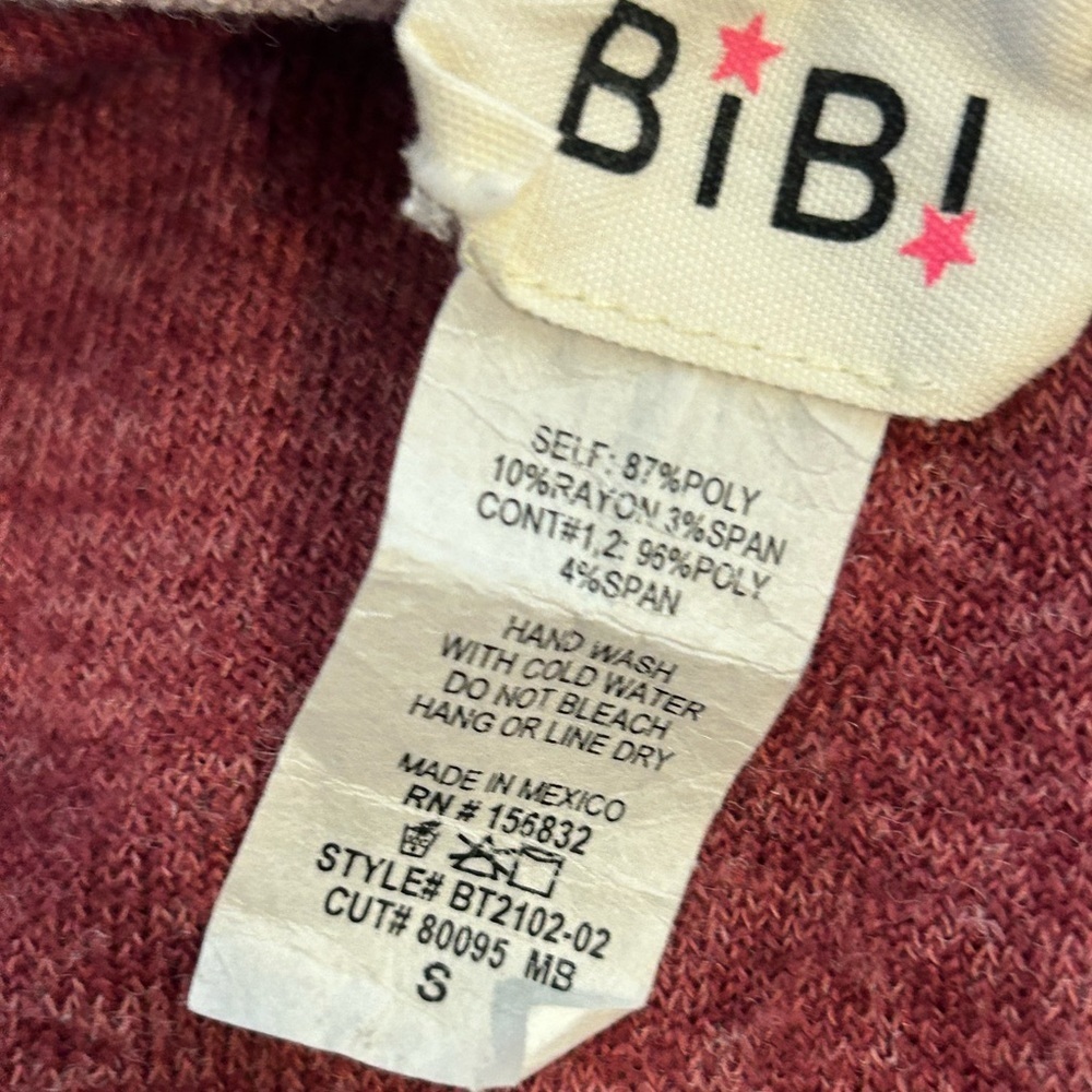 EUC BiBi Oversized French Terry Color Block Pullover Sweatshirt - Picture 6 of 6